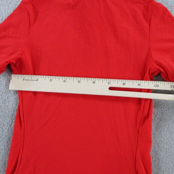 SKIMS Fits Everybody Short Sleeve T Shirt Womens 2XS XXS Cherry Red Stretch NWT - Picture 7 of 9